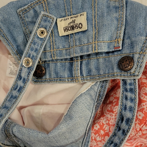 OshKosh B'gosh Jean/Floral Ruffled Dress - Picture 7 of 7